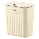 Load image into Gallery viewer, Hanging Dual Side Trash Can For Kitchen , Bathroom Cabinet 12L Cream
