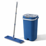 Load image into Gallery viewer, Rioware Flat Mop for Home Cleaning Floor / 360° Rotating Microfiber Mops for Floor Cleaning | Hands-Free Squeeze (White)