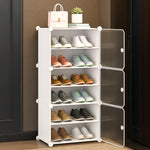 Load image into Gallery viewer, Shoe Rack Organizer 12 Pair 6 Shelves Black