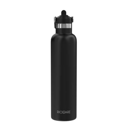 Riotuff Insulated Stainless Steel Leak Proof Water Bottle 24 Hours Hot And Cold  1 Ltr Blue