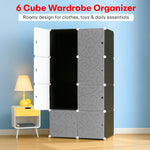 Load image into Gallery viewer, Wardrobe organizer 6 Shelves