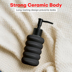 Load image into Gallery viewer, Outdoor Living Ceramic Liquid Soap Dispenser 300ml Black