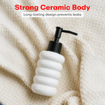 Load image into Gallery viewer, Outdoor Living Ceramic Liquid Soap Dispenser 300ml Black