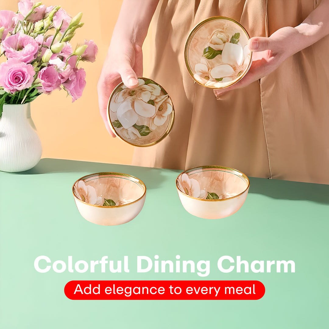 Ceramic Bowl Set Of 4 Dishwasher & Microwave Safe Bowl 250 ml