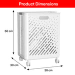 Load image into Gallery viewer, Laundry Magic Mover Foldable Laundry Basket With Wheels & Handles Extra Large