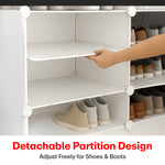 Load image into Gallery viewer, Shoe Rack Organizer 12 Pair 6 Shelves Black