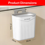 Load image into Gallery viewer, Hanging Dual Side Trash Can For Kitchen , Bathroom Cabinet 12L Cream