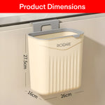 Load image into Gallery viewer, Hanging Dual Side Trash Can For Kitchen , Bathroom Cabinet 12L Cream