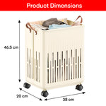Load image into Gallery viewer, Laundry Magic Mover Foldable Laundry Basket With Wheels & Handles Extra Large