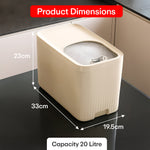 Load image into Gallery viewer, Rice Bucket 10kg Airtight Storage Container White