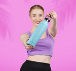 Load image into Gallery viewer, Riotuff Insulated Stainless Steel Leak Proof Water Bottle 24 Hours Hot And Cold  1 Ltr Blue