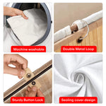 Load image into Gallery viewer, Rioware Bamboo laundry bag basket for clothes with lid toy storage organiser box foldable Square Home Organizer and Storage | Eco Friendly | Compact and Easy to carry Dark Brown