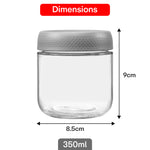 Load image into Gallery viewer, Storage Glass Jar Set Of 6 350 ml