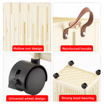 Load image into Gallery viewer, Laundry Magic Mover Foldable Laundry Basket With Wheels & Handles Extra Large