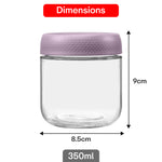 Load image into Gallery viewer, Storage Glass Jar Set Of 6 350 ml