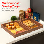 Load image into Gallery viewer, Rioware Wooden Trays Enamel Coated Set of 3