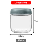Load image into Gallery viewer, Storage Glass Jar Set Of 6 350 ml