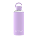 Load image into Gallery viewer, Aquashot Borosilicate Glass Water Bottle With Silicon Sleeve 750ml Black
