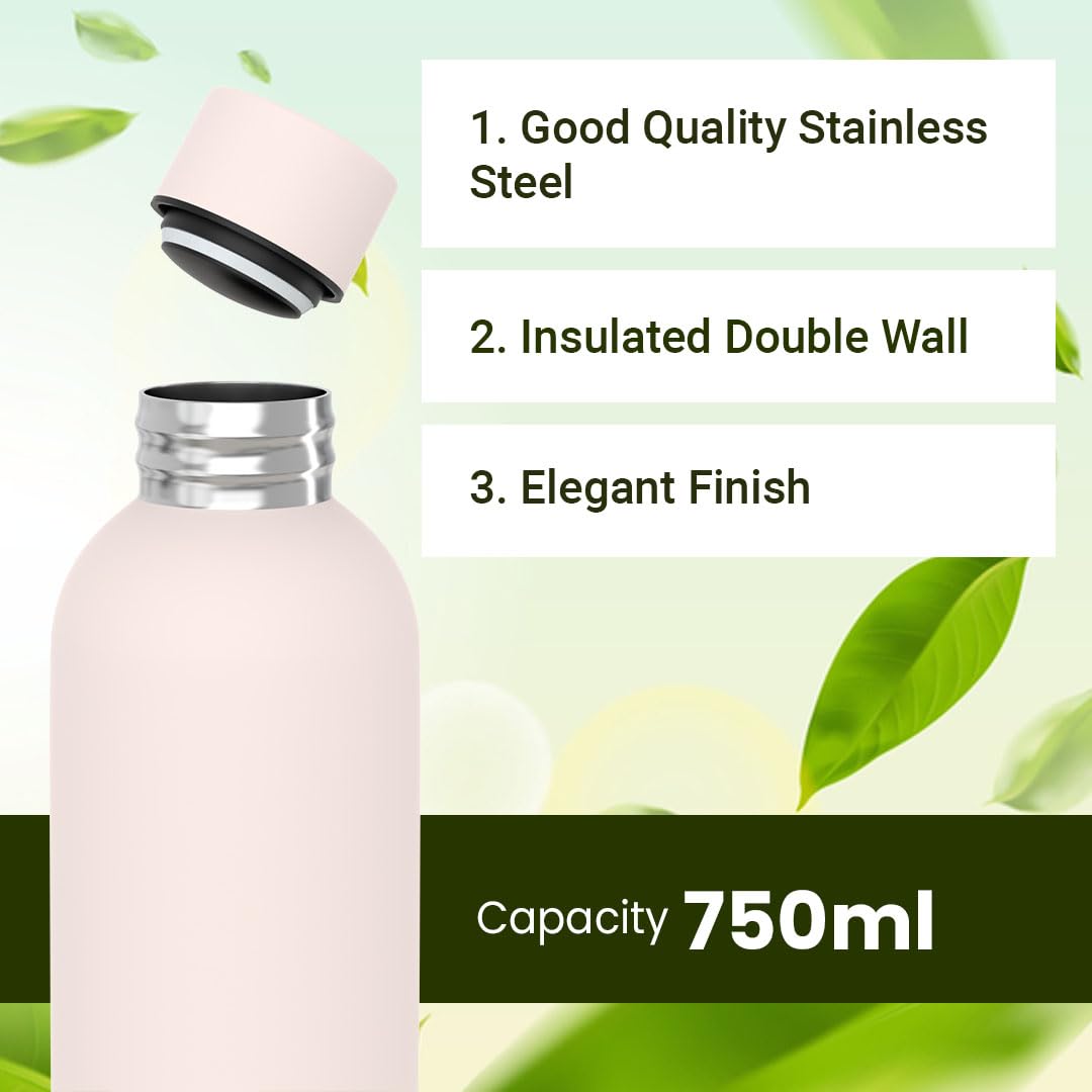 Stainless Steel Insulated Water Bottle 24 Hours Hot and Cold Leak-Proof 750ml