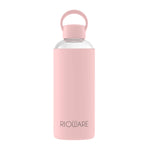 Load image into Gallery viewer, Aquashot Borosilicate Glass Water Bottle With Silicon Sleeve 750ml Black