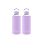 Load image into Gallery viewer, Aquashot Borosilicate Glass Water Bottle With Silicon Sleeve 750ml Black