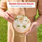 Load image into Gallery viewer, Ceramic Bowl Set Of 4 Dishwasher & Microwave Safe Bowl 250 ml