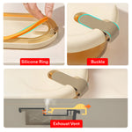 Load image into Gallery viewer, Slim High Borosilicate Glass Microwave Safe Two Compartment Lunch Box Set 750ml