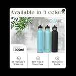 Load image into Gallery viewer, Riotuff Insulated Stainless Steel Leak Proof Water Bottle 24 Hours Hot And Cold 1 Ltr Blue