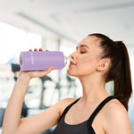 Load image into Gallery viewer, Aquashot Borosilicate Glass Water Bottle With Silicon Sleeve 750ml Black