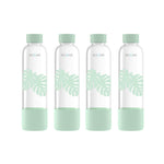 Load image into Gallery viewer, Purifa Borosilicate Glass Water Bottle With Silicon Sleeve 750ml Green