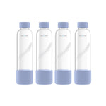 Load image into Gallery viewer, Purifa Pro Borosilicate Glass Water Bottle With Silicon Sleeve 750ml Blue