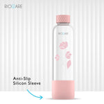 Load image into Gallery viewer, Purifa Pro Borosilicate Glass Water Bottle With Silicon Sleeve 750ml Blue