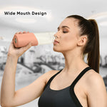 Load image into Gallery viewer, Hydraboost Borosilicate Glass Water Bottle With Silicon Sleeve 550ml Grey