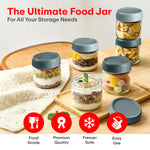 Load image into Gallery viewer, Storage Glass Jar Set Of 6 350 ml