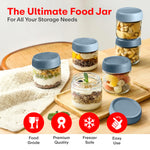 Load image into Gallery viewer, Storage Glass Jar Set Of 6 350 ml