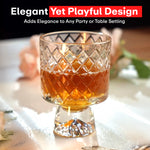 Load image into Gallery viewer, Vision Transparent Large Glass Set Of 6 230ml With Stripes Design