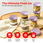 Load image into Gallery viewer, Storage Glass Jar Set Of 6 350 ml