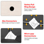 Load image into Gallery viewer, Wardrobe Organizer 6 Shelves -Black and White