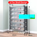 Load image into Gallery viewer, Rioware Shoe Rack (Transparent 6 Layer)