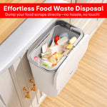 Load image into Gallery viewer, Hanging Dual Side Trash Can For Kitchen , Bathroom Cabinet 12L Cream