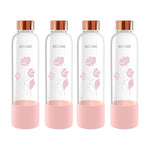 Load image into Gallery viewer, Purifa Borosilicate Glass Water Bottle With Silicon Sleeve 750ml Green