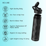 Load image into Gallery viewer, Stainless Steel 750ML Water Bottle - BPA-Free, Leak-Proof, Sipper Cap