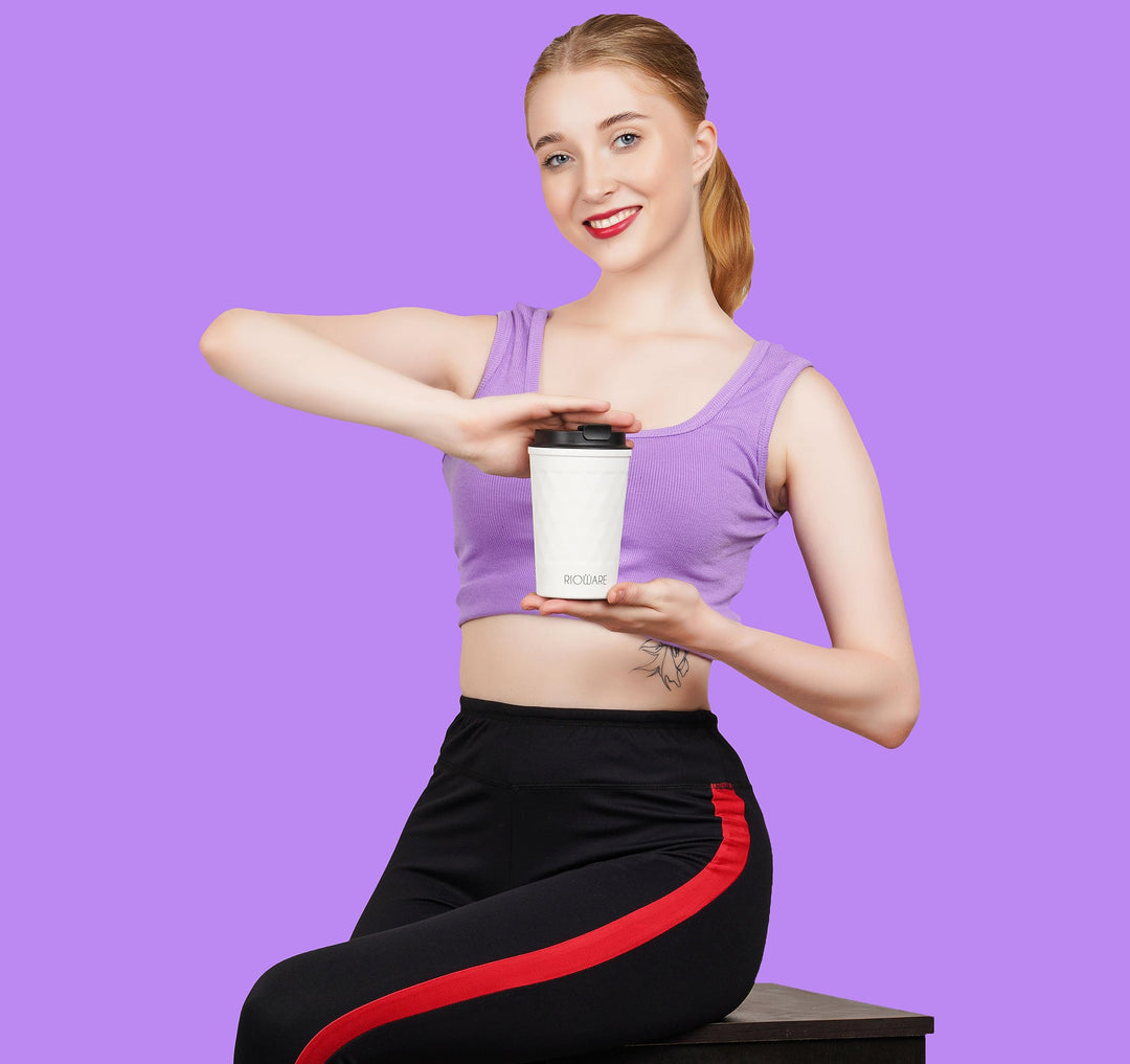 Premium Vacuum Insulated Travel Coffee Mug 350ml Keeps Coffee Hot For 8 Hours, Cold For 14 Hours
