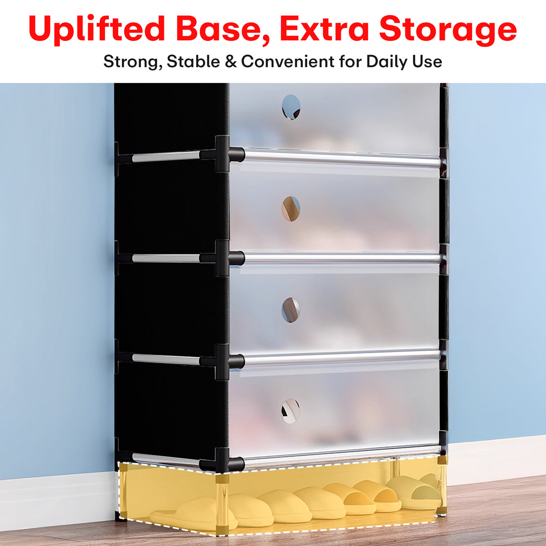 Ladder Shoe Rack Organizer Portable 5 Layers