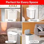 Load image into Gallery viewer, Hanging Dual Side Trash Can For Kitchen , Bathroom Cabinet 12L Cream