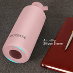 Load image into Gallery viewer, Aquashot Borosilicate Glass Water Bottle With Silicon Sleeve 750ml Black