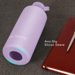 Load image into Gallery viewer, Aquashot Borosilicate Glass Water Bottle With Silicon Sleeve 750ml Black