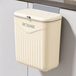 Load image into Gallery viewer, Hanging Dual Side Trash Can For Kitchen , Bathroom Cabinet 12L Cream