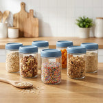 Load image into Gallery viewer, Storage Glass Jar Set Of 6 550 ml