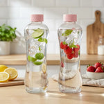 Load image into Gallery viewer, Glass Water Bottle 1 Litre Blue